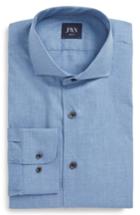 Men's John W. Nordstrom Trim Fit Solid Dress Shirt .5 - Blue