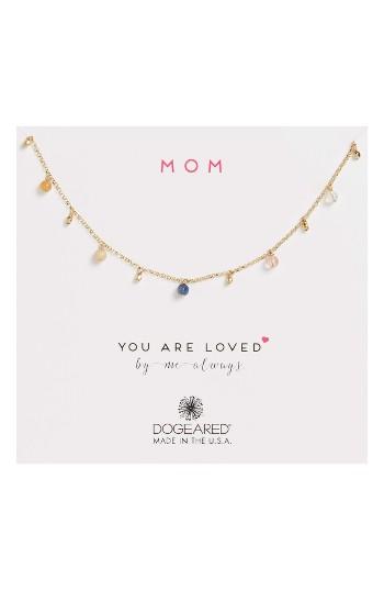 Women's Dogeared Mom You Are Loved Stone Bead Necklace