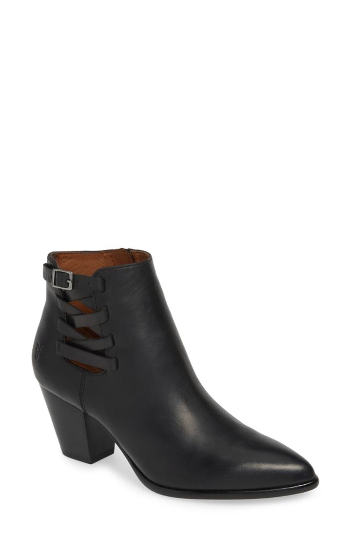 Women's Frye Reed Strappy Bootie .5 M - Black