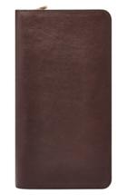 Fossil Leather Zip Passport Case -