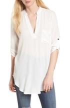 Women's Perfect Roll Tab Sleeve Tunic, Size - Yellow