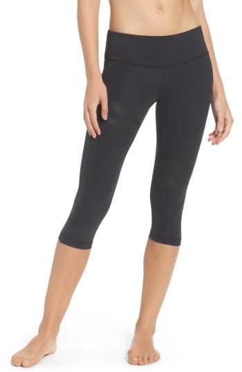 Women's Reebok Linear Capris - Black