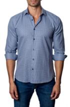 Men's Jared Lang Gingham Sport Shirt - Blue