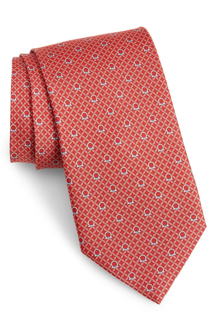 Men's Salvatore Ferragamo Gage Print Silk Tie