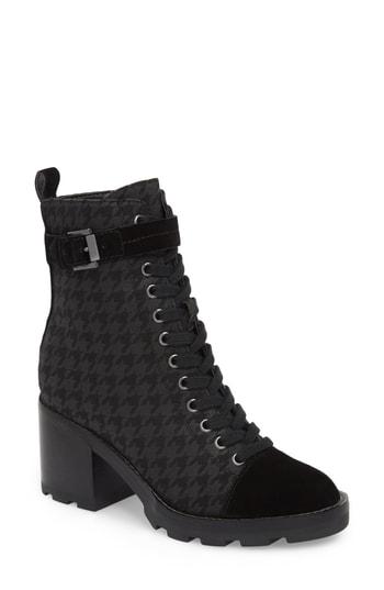 Women's Marc Fisher D Waren Ii Combat Boot, Size 5 M - Black