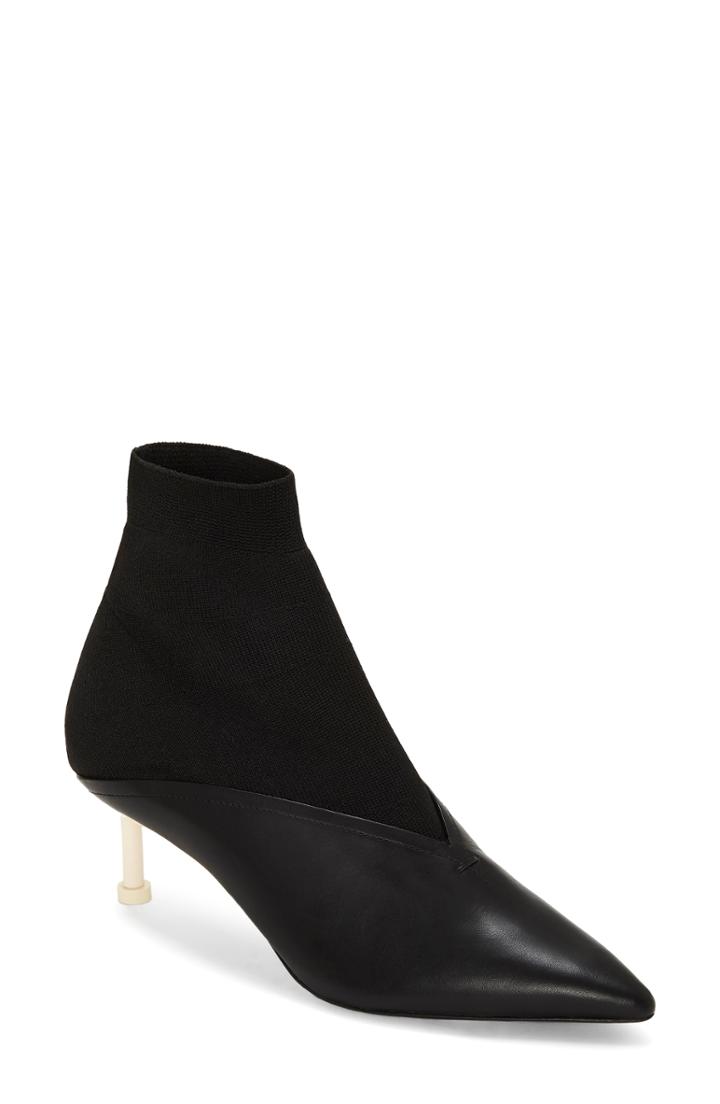 Women's Mercedes Castillo Kaelen Sock Bootie .5 M - Black