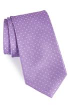 Men's Nordstrom Men's Shop Sturridge Dot Silk Tie, Size - Purple