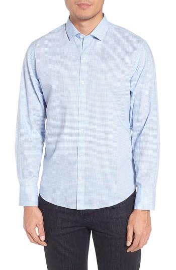 Men's Zachary Prell Mcgarry Gingham Sport Shirt - Blue