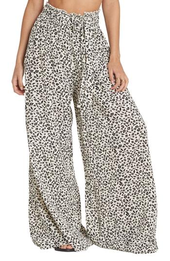 Women's Billabong Happy Dance Floral Print Pants - Black