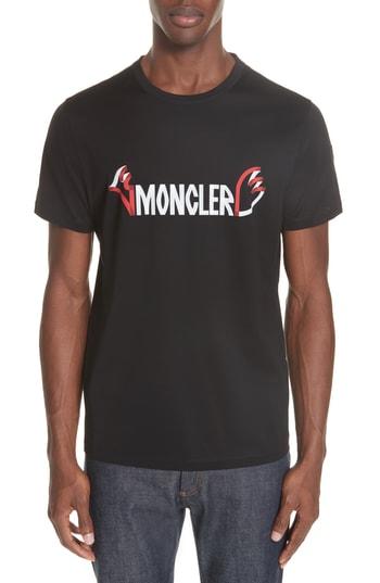 Men's Moncler Genius By Moncler Maglia Logo Jersey T-shirt - Black