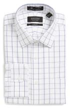 Men's Nordstrom Men's Shop Smartcare(tm) Classic Fit Check Dress Shirt .5 32 - Grey