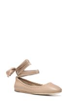 Women's Via Spiga Baylie Tie Ballet Flat .5 M - Beige
