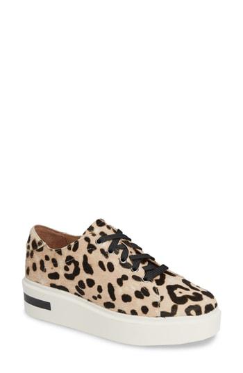 Women's Linea Paolo Karri Ii Genuine Calf Hair Sneaker .5 M - Black
