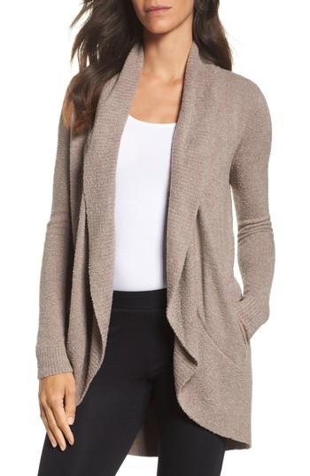 Women's Barefoot Dreams Cozychic Lite Circle Cardigan - Brown