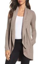Women's Barefoot Dreams Cozychic Lite Circle Cardigan - Brown