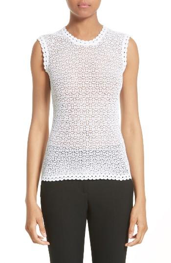 Women's Dolce & Gabbana Open Knit Tank Us / 46 It - White