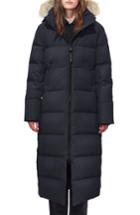 Petite Women's Canada Goose Mystique Fusion Fit Down Parka With Genuine Coyote Fur, Size P (000-00p) - Blue