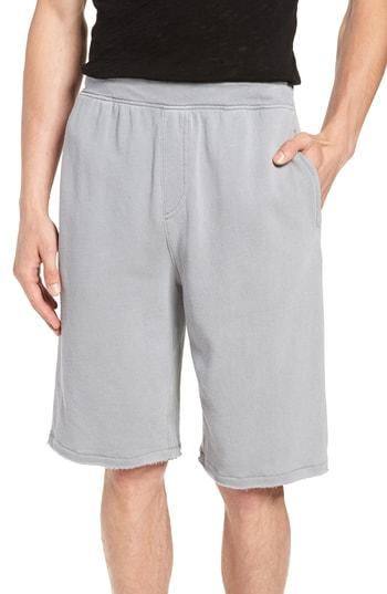 Men's Atm Anthony Thomas Melillo Pigment Wash French Terry Shorts - Grey