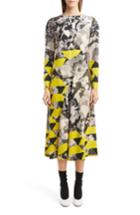 Women's Dries Van Noten Mix Print Midi Dress Us / 34 Fr - Yellow