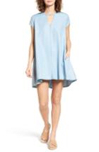 Women's Rvca Upbeat Chambray Swing Dress - Blue