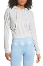 Women's Spiritual Gangster Hana Crop Hoodie - Grey