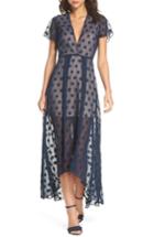 Women's Nsr Alexis Dot Jacquard Maxi Dress - Blue