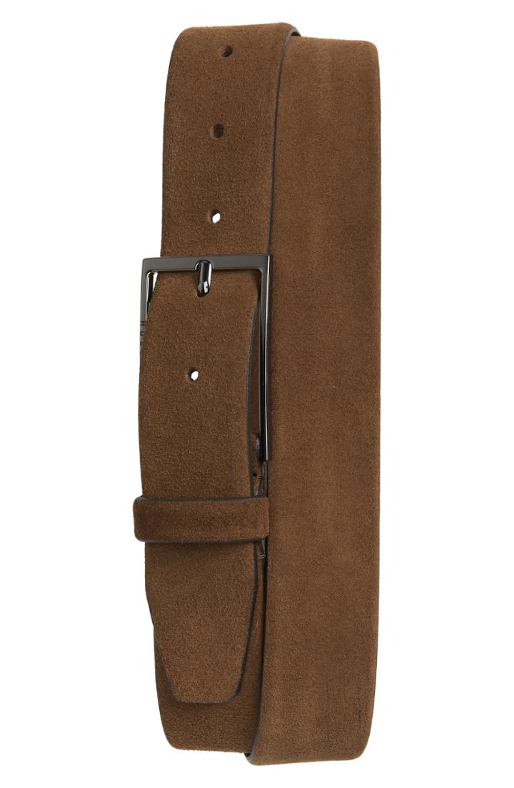 Men's Boss Calindo Suede Belt