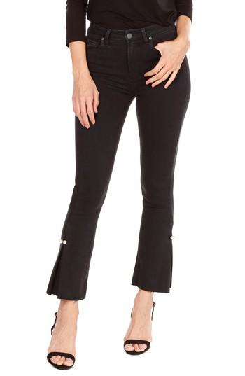 Women's Paige Transcend - Colette High Waist Crop Flare Jeans - Black