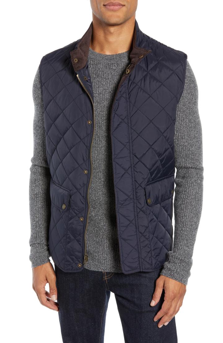 Men's Vince Camuto Diamond Quilted Vest - Blue