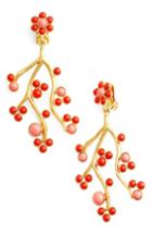 Women's Oscar De La Renta Vine Clip Earrings