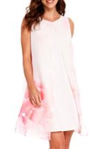 Women's Wallis Split Floral Overlay Shift Dress Us / 10 Uk - Pink