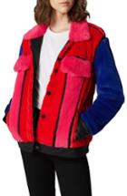 Women's Blanknyc Multicolor Faux Fur Jacket - Red