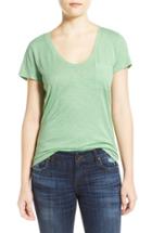 Women's Caslon Relaxed Slub Knit U-neck Tee - Green