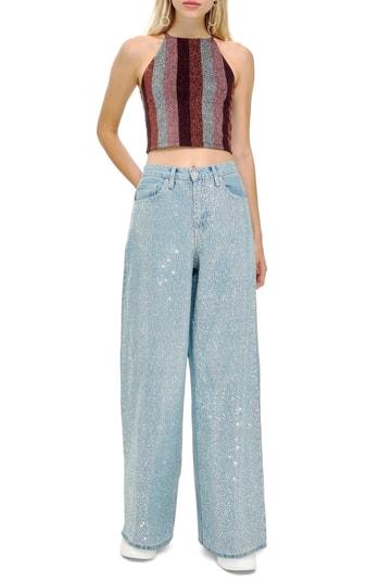Women's Topshop Mermaid Wide Leg Jeans