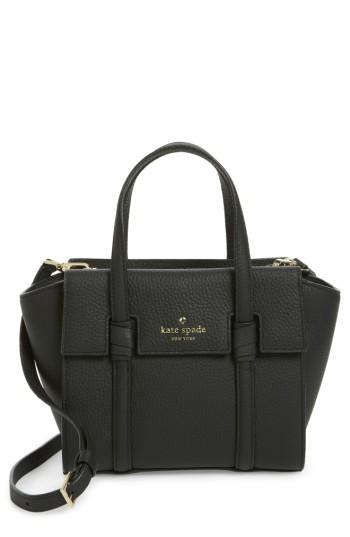 Kate Spade New York Mini Daniels Drive - Abigail Leather Satchel - Black