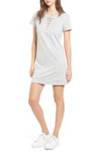 Women's Love, Fire Lace-up French Terry Dress - Grey