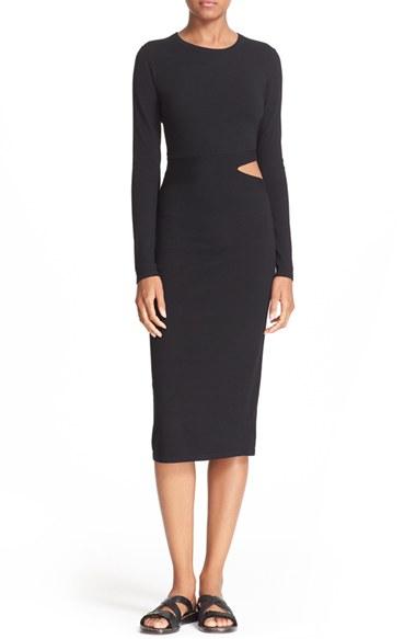 Women's Elizabeth And James Riley Slit Waist Midi Dress