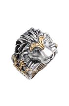 Men's Konstantino Carved Lion Ring