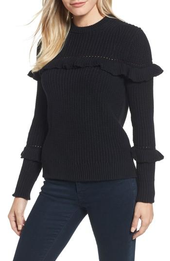 Women's Michael Michael Kors Ribbed Ruffle Sweater