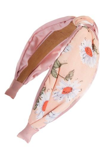 Tasha Floral Knotted Headband, Size - Pink