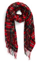 Men's Barbour Fulmar Plaid Scarf, Size - Red