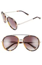 Women's Kendall + Kylie Jules 58mm Aviator Sunglasses - Matte Demi/ Matte Gold