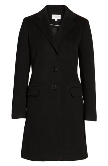 Women's Helene Berman Wool Blend College Coat - Black