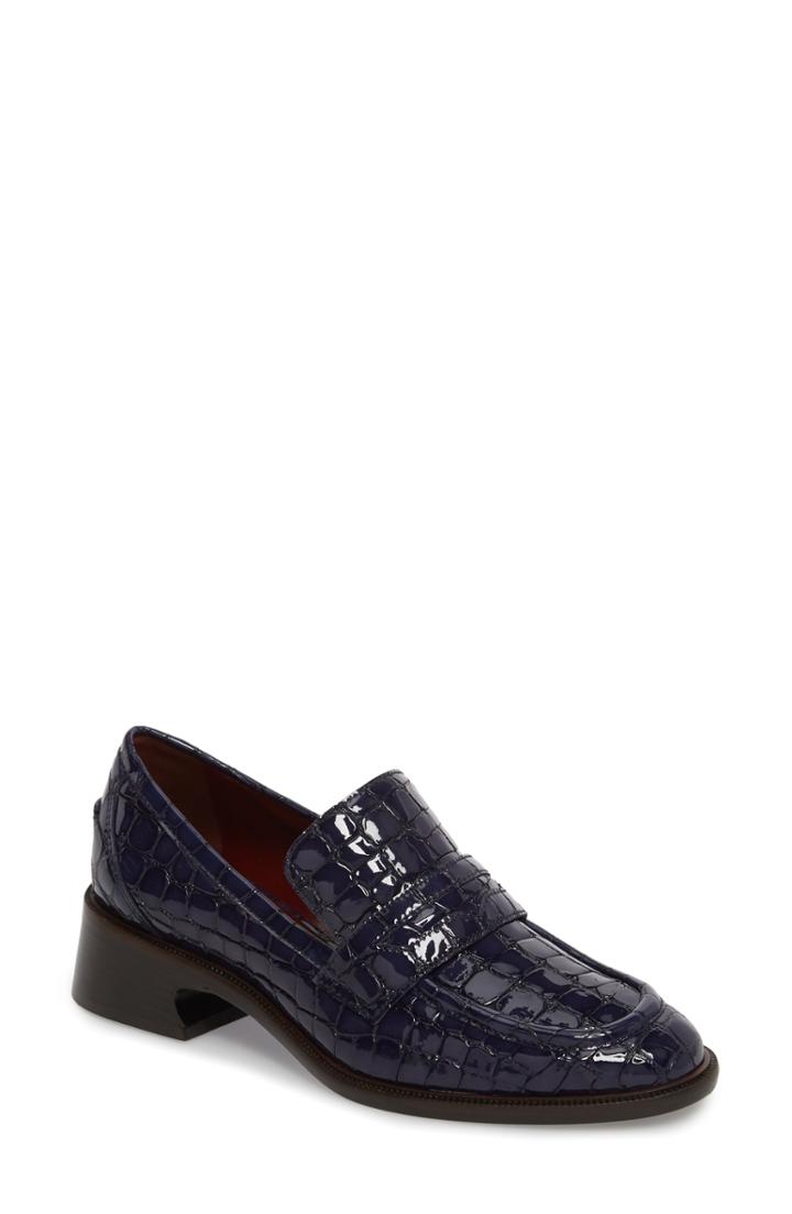 Women's Sies Marjan Croc Embossed Loafer Us / 40eu - Blue