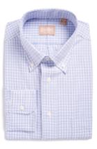 Men's Gitman Regular Fit Gingham Check Dress Shirt - 34 - Blue