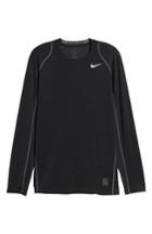 Men's Nike 'pro Coo' Fitted Long Sleeve Dri-fit T-shirt - Black