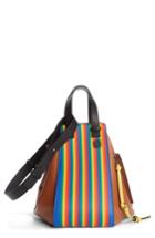 Loewe Medium Rainbow Hammock Calfskin Leather Shoulder Bag - Brown