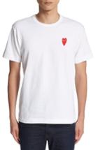 Men's Comme Des Garcons Stretch Face Heart T-shirt - White