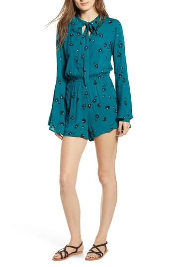 Women's Billabong Standing Pretty Romper - Blue