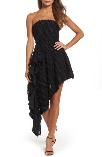 Women's C/meo Collective Recollection Fringe Asymmetrical Dress - Black